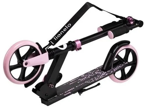 Lionelo - Detská kolobežka LUCA čierna/ružová