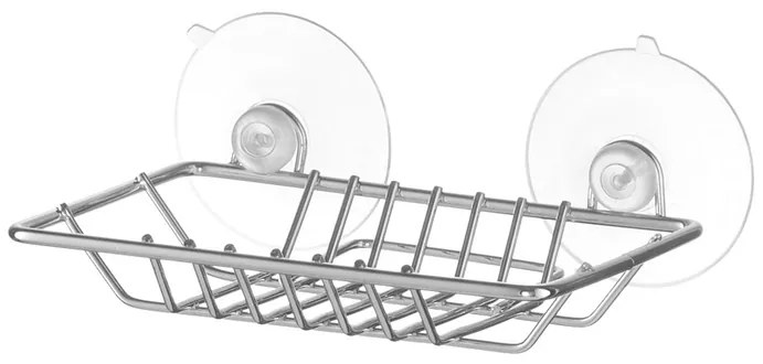 BISK Erga Niagara, nástenný držiak na mydlo na prísavky, chrómová, ERG-04120