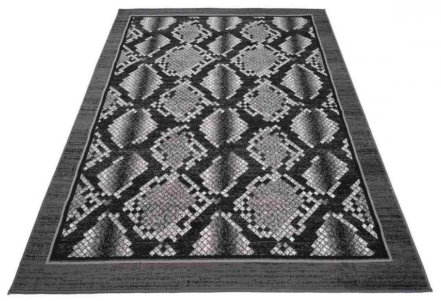 Kusový koberec PP Kirel čierny 180x250cm