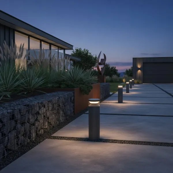 Ideal Lux - LED Vonkajšia lampa BOEING LED/14W/230V 40 cm IP65 čierna