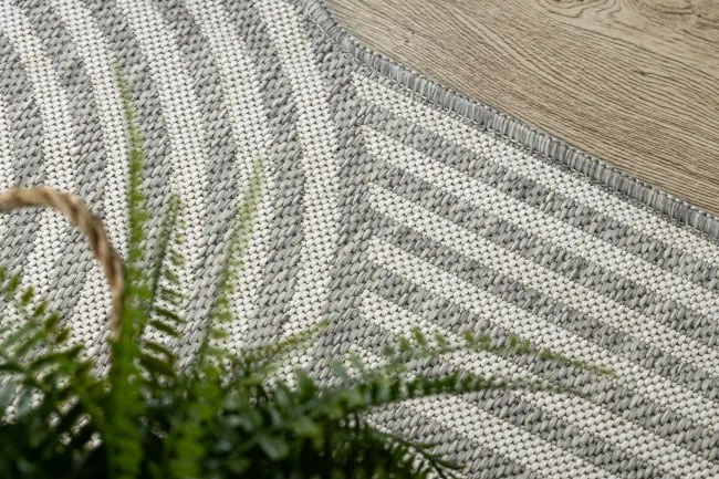 Koberec ORGANIC 2131 geometrický, krémový / sivý / naturálny