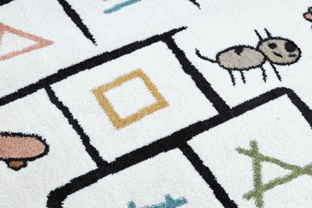 Koberec FUN Hop pre deti, zvieratká, zelený