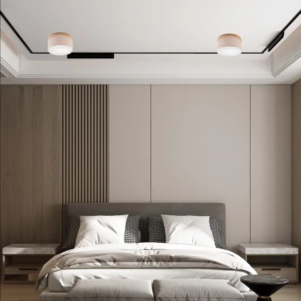 Brilagi - LED Stropné svietidlo BELLADONNA 1xE27/15W/230V pr. 30 cm béžová/dub