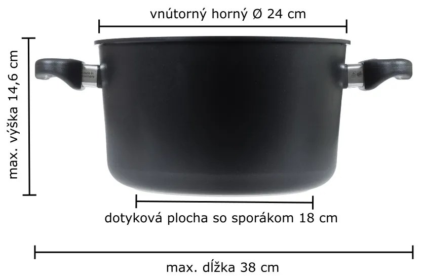AMT Gastroguss Indukčný naparovací hrniec ø 24 cm x 14 cm