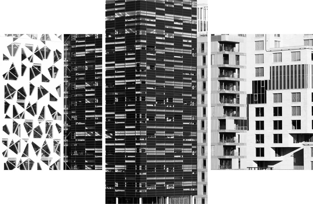 Obraz čiernobiele architektúry (90x60 cm)