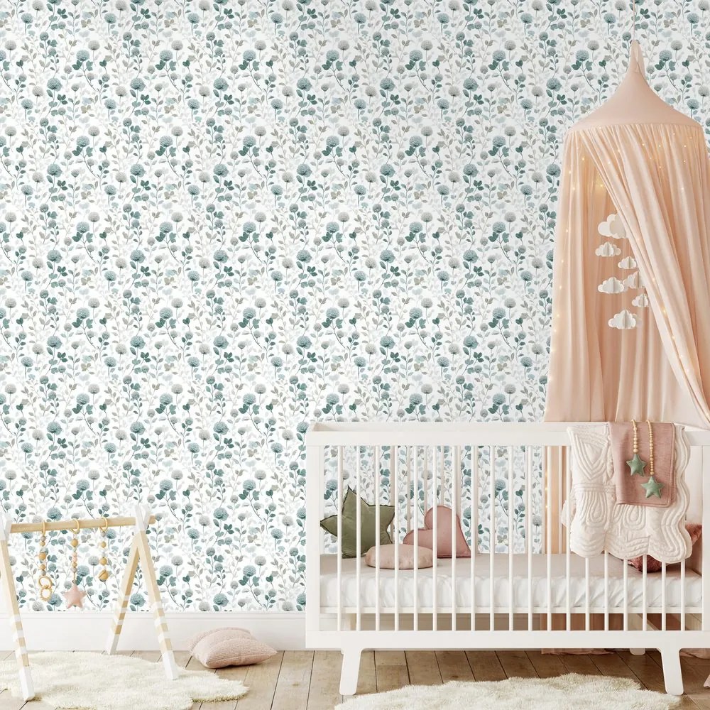 Tapeta jemné kvetinové vetvičky