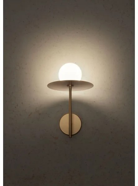 Redo 01-2725 - Nástenná lampa PLATO 1xG9/10W/230V zlatá