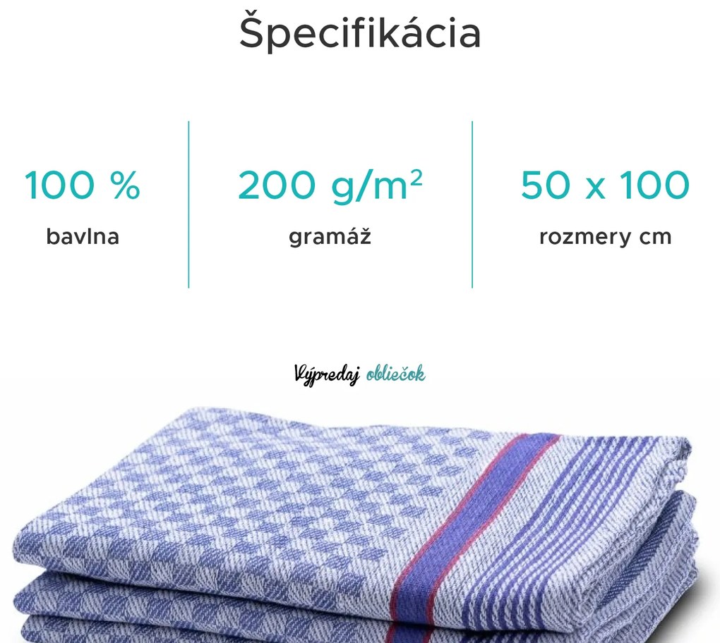 Pracovný uterák TOM 50 x 100 cm, 100% bavlna