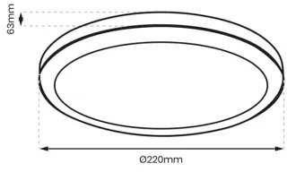 LED Kúpeľňové stropné svietidlo VERA LED/18W/230V 4000K IP65 biela