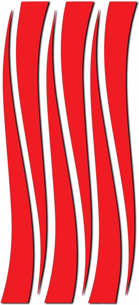 Zrkadlová nálepka na stenu čiary | HELGA: Zrkadlo Silver Plexisklo 30 x 15 cm 2873-9396 OX007- 3D modern stickers