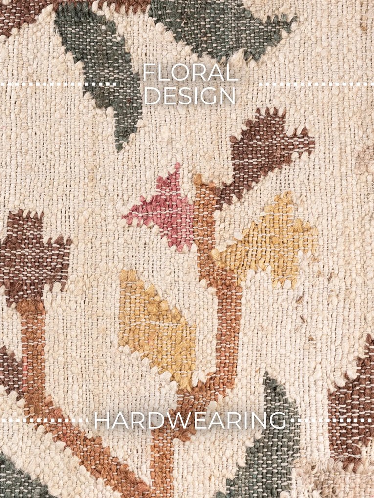 ELLE Decoration, Behúň Violette 106259 Cream/Multi z kolekcie Elle, 80x200, viacfarebná, kuchyňa