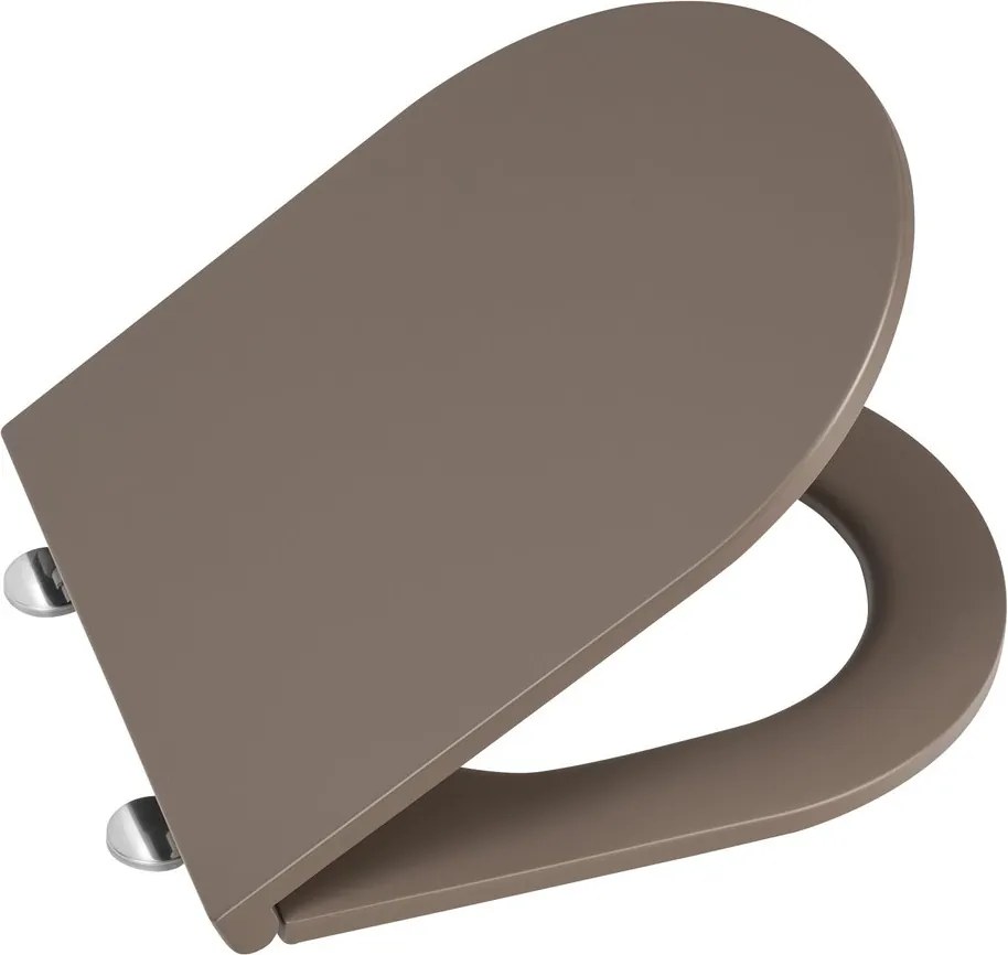Isvea Isvea, INFINITY WC sedátko, SLIM, Soft Close, Easy Take, taupe, 40KF0531I