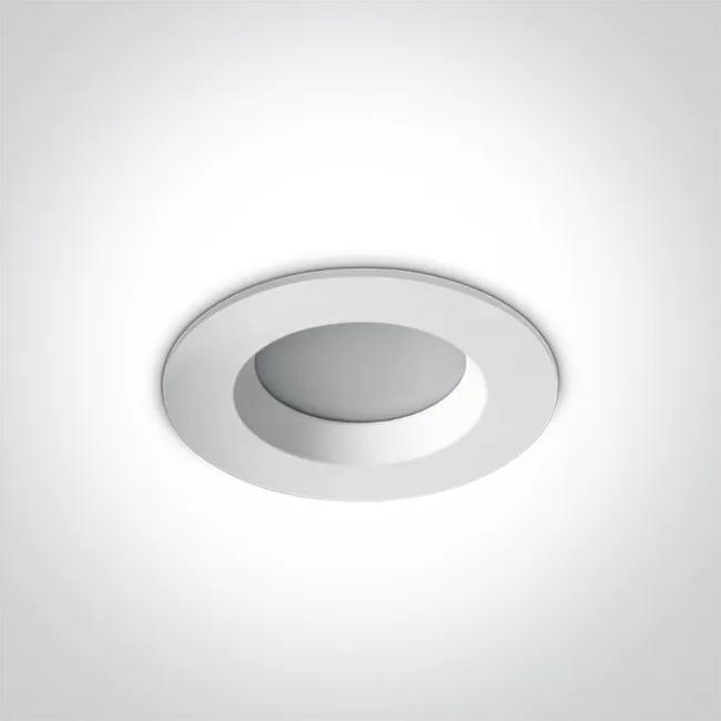 1-LIGHT 10107B/W/C Zápustné svietidlo, LED, 7W, 540lm, IP54, 4000K, 230V, biele