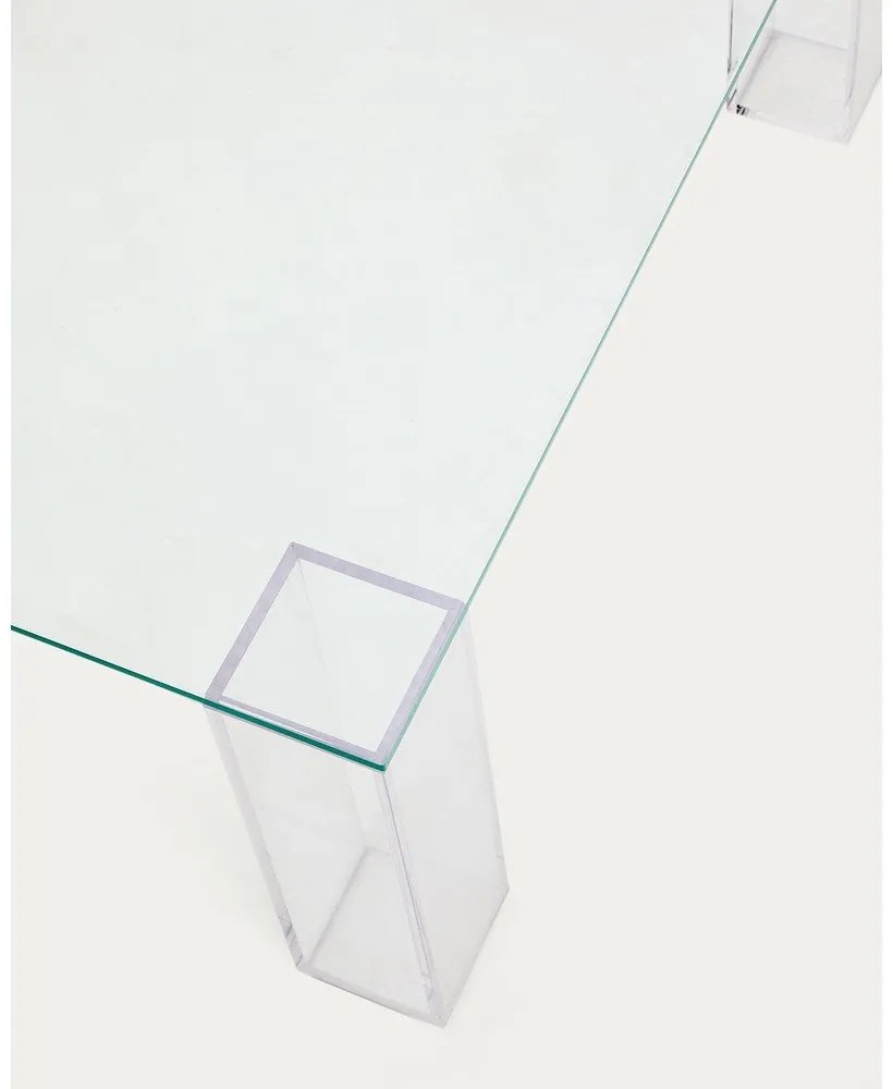 Sklenený konferenčný stolík 85x85 cm Adularia – Kave Home