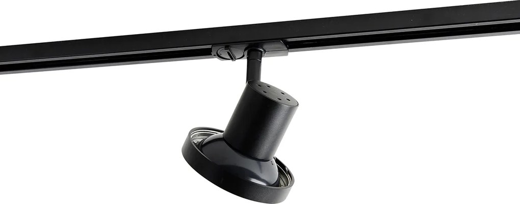 Moderné 1-fázové koľajnicové bodové svetlo čierne AR111 - Jeany