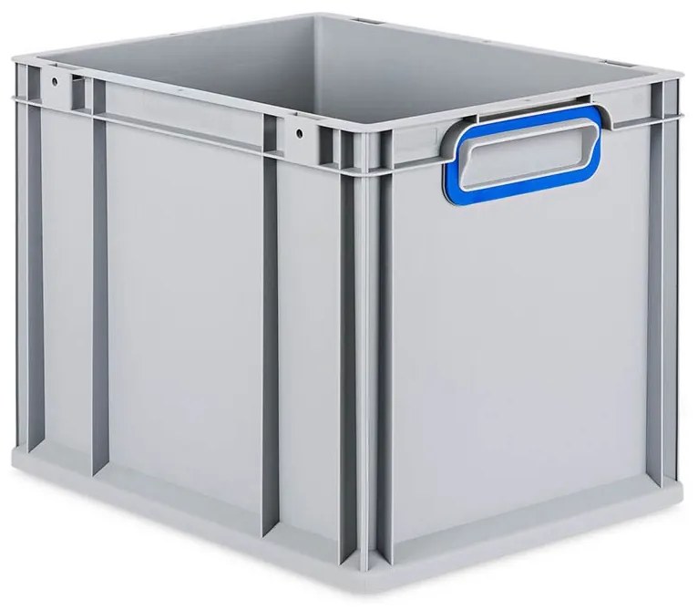 Sada 4 kusov - Eurobox Next Gen 2.0 - Stohovateľná nádoba s uzavretými rukoväťami - Modrá - 400 x 300 x 320 mm
