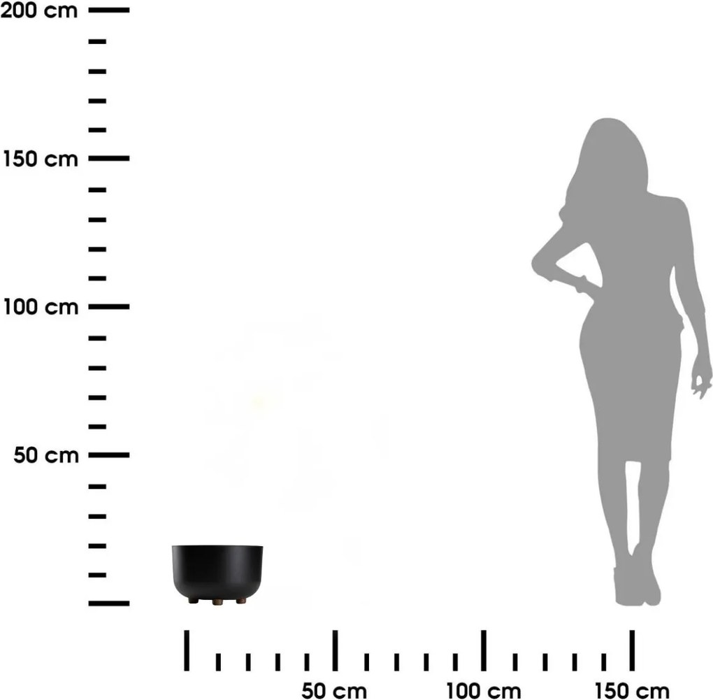 Plastový květináč na nožičkách TERRA 17x26,9 cm - výber z 5 prevedení