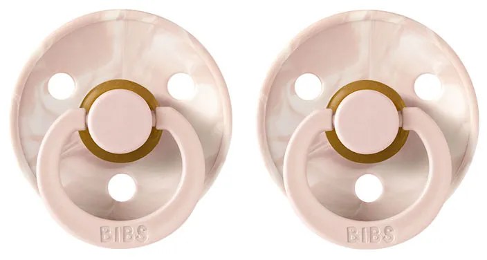 BIBS Colour cumlíky, kaučuk 2ks - veľkosť 2 - Tie dye blush