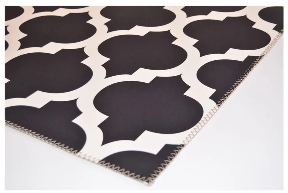 Čierno-biely koberec Vitaus Elisabeth, 80 x 150 cm