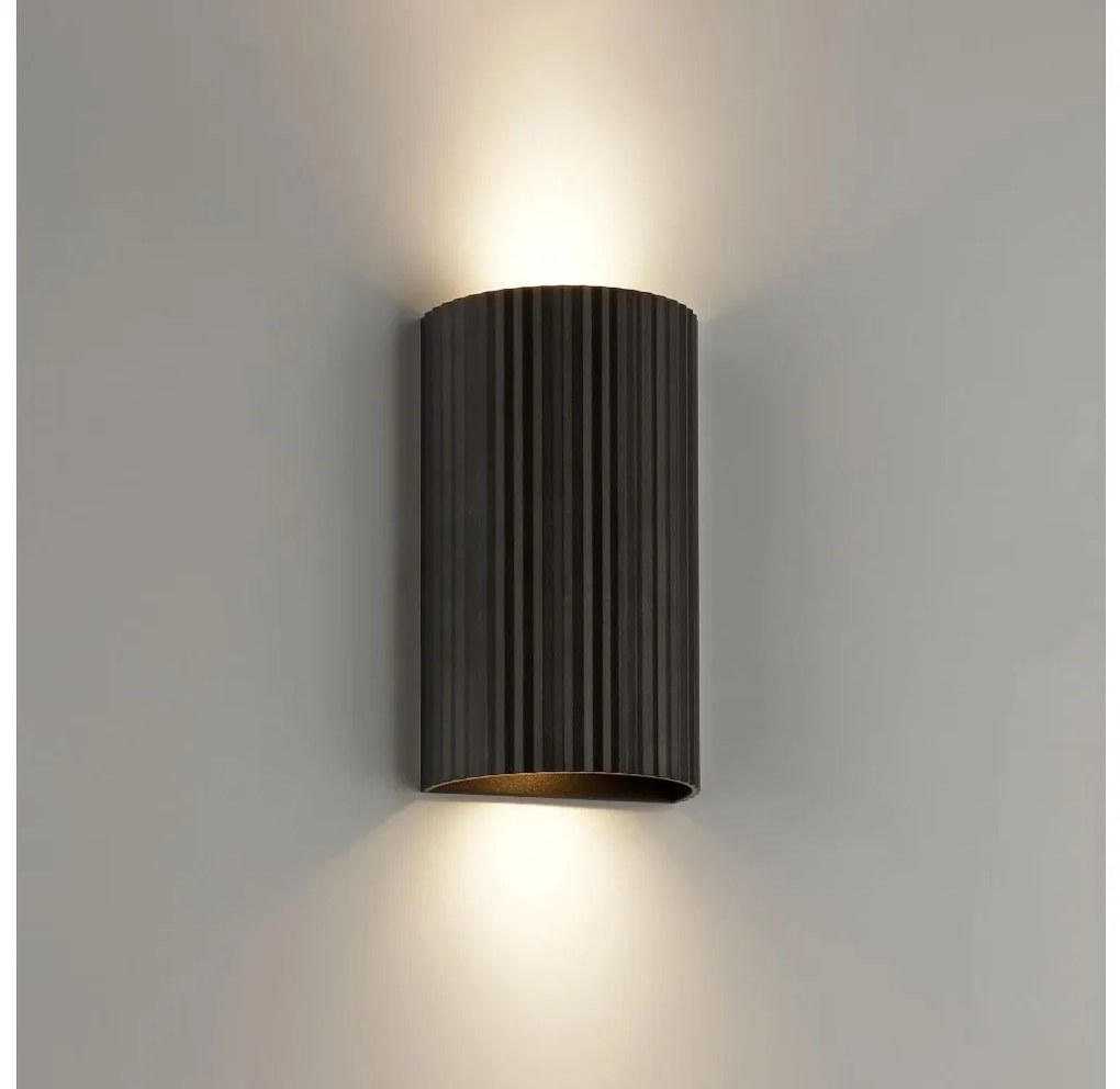 Brilliant - Nástenné svietidlo UNDULA 2xGU10/10W/230V čierna