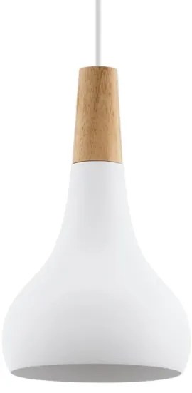 Eglo 901177-Luster na lanku SABINAR 1xE27/60W/230V pr.18cm biela
