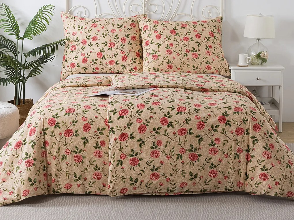 XPOSE® Bavlnené obliečky ZÁHRADA RUŽÍ na dve postele