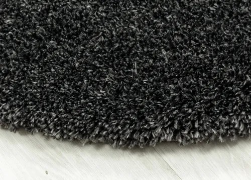 Koberce Breno Kusový koberec FLUFFY kruh 3500 Grey, sivá,120 x 120 cm