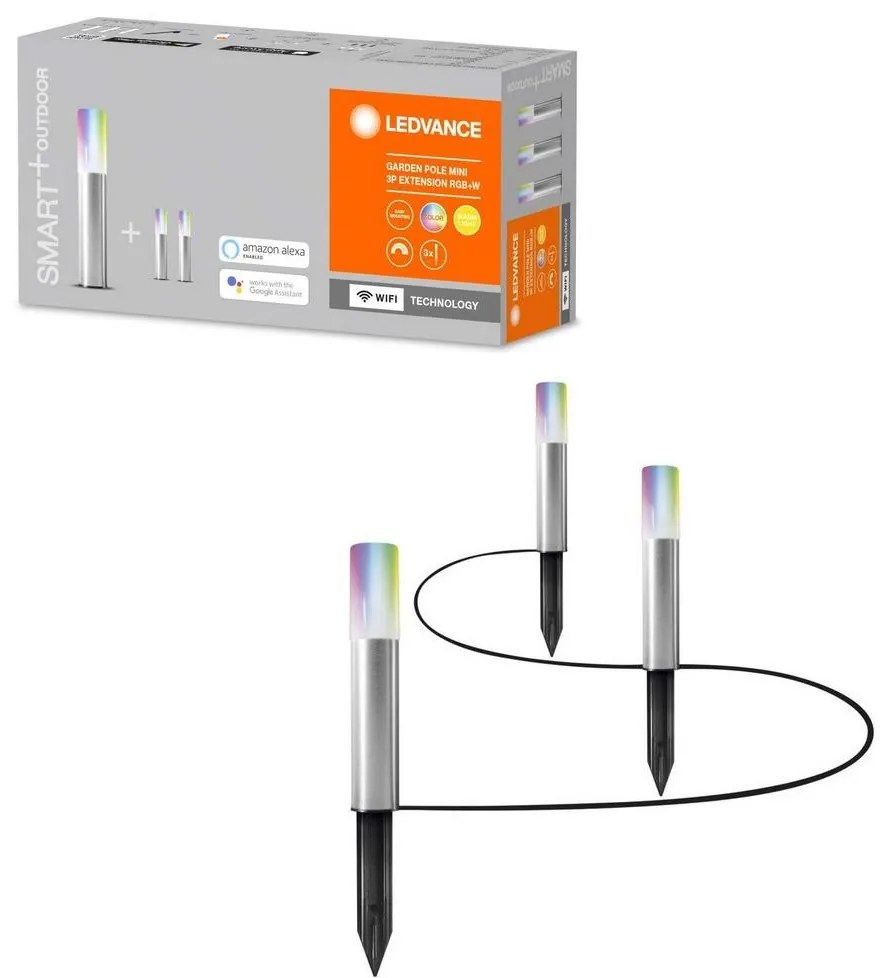 Ledvance - Rozširovacia SADA 3x LEDRGBWVonkajšia lampa SMART 3xLED/1,9W/230V Wi-Fi