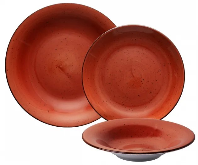 Porcelánový set terracotta 18 ks - Hotel Inn Chic color (910082)