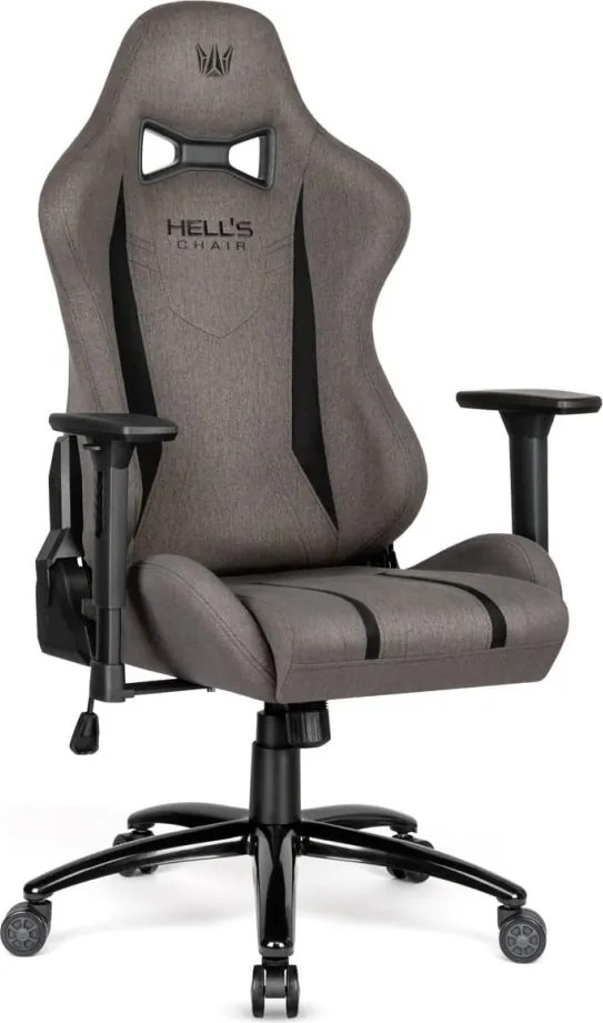 Herná ergonomická stolička HC-1013 – sivý poťah z kvalitnej textílie