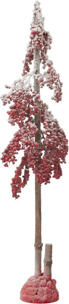Vánoční stromek Deco Big Berries z červeného plastu střední – 30*30*108 cm
