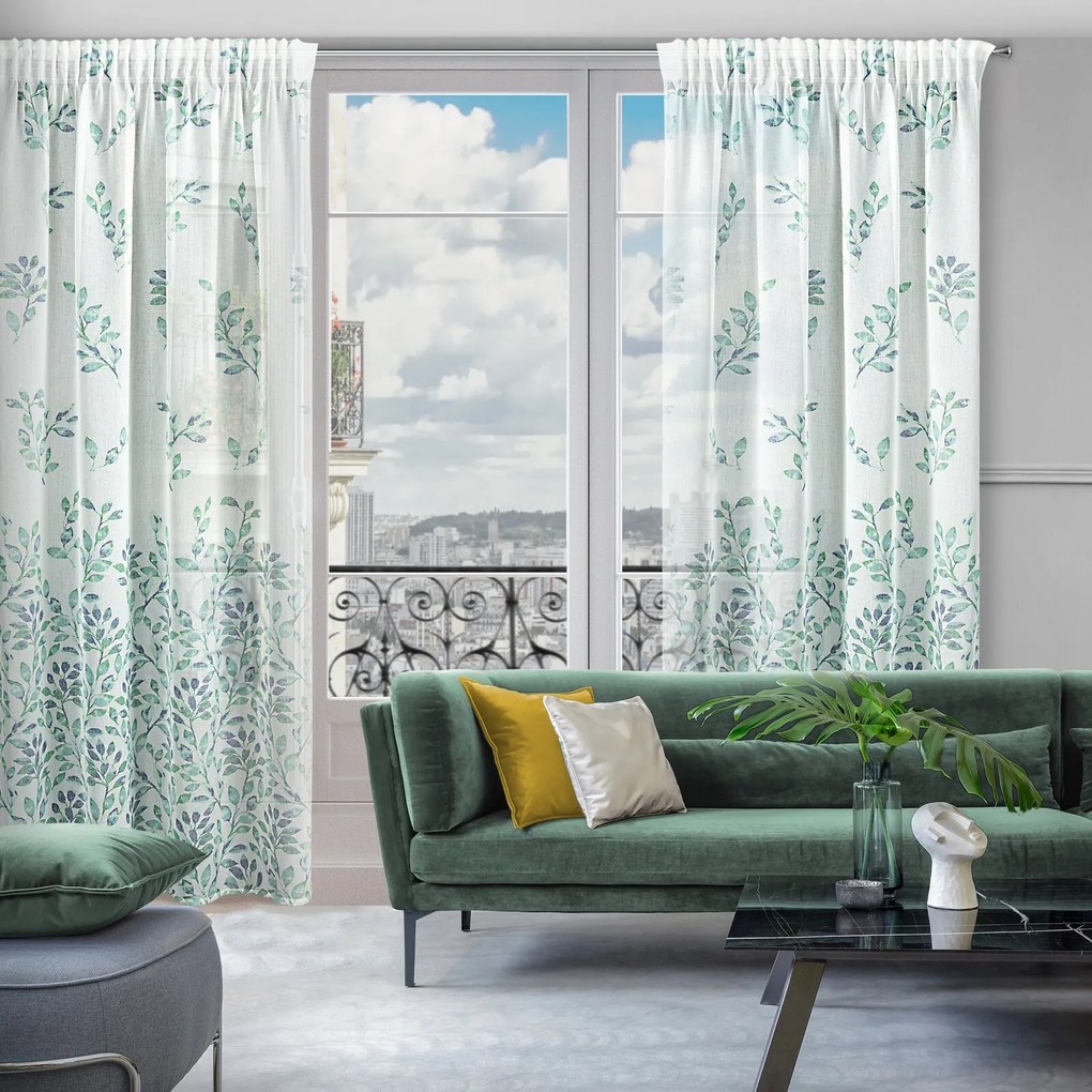 ZÁVES NA PÁSKE CLARISSA 140X270 CM VZOROVANÝ