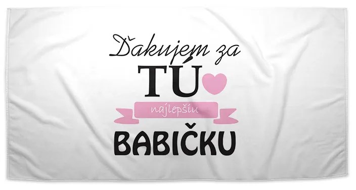 Sablio Uterák Ďakujem za tú najlepšiu babičku - 50x100 cm