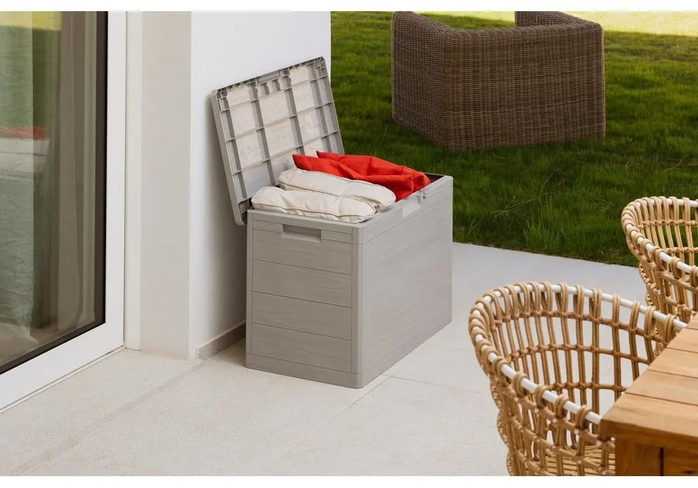 Béžový záhradný úložný box Woodys – Toomax