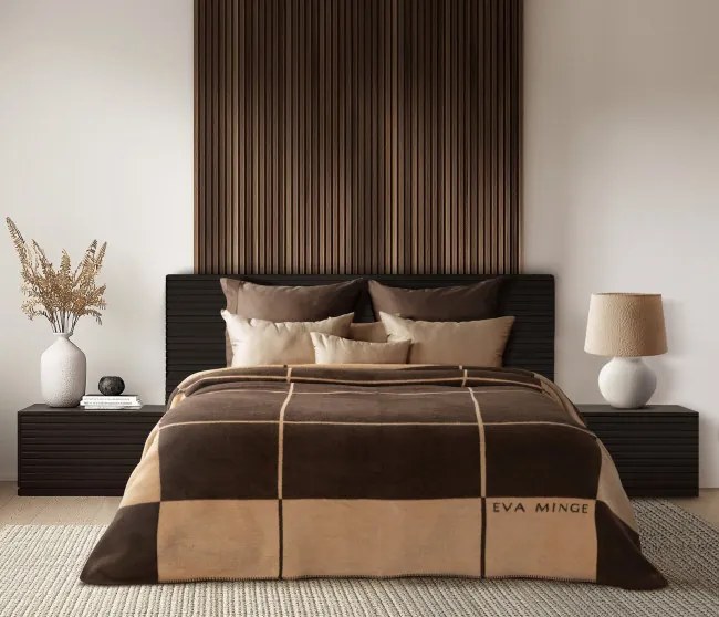 Deka ELEGANT 5 svetlobéžová / tmavohnedá