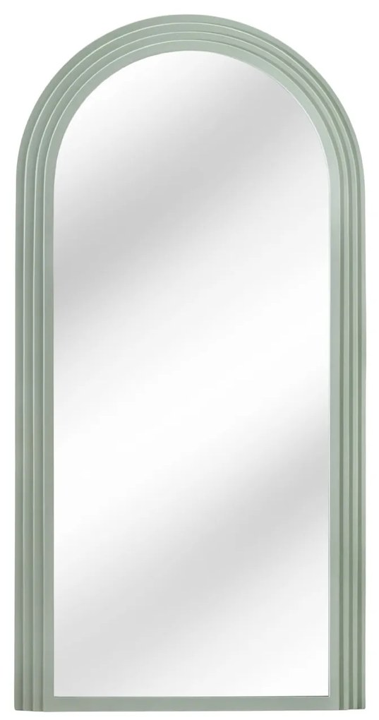 Nástenné zrkadlo Art Deco 160cm šalvia zelená