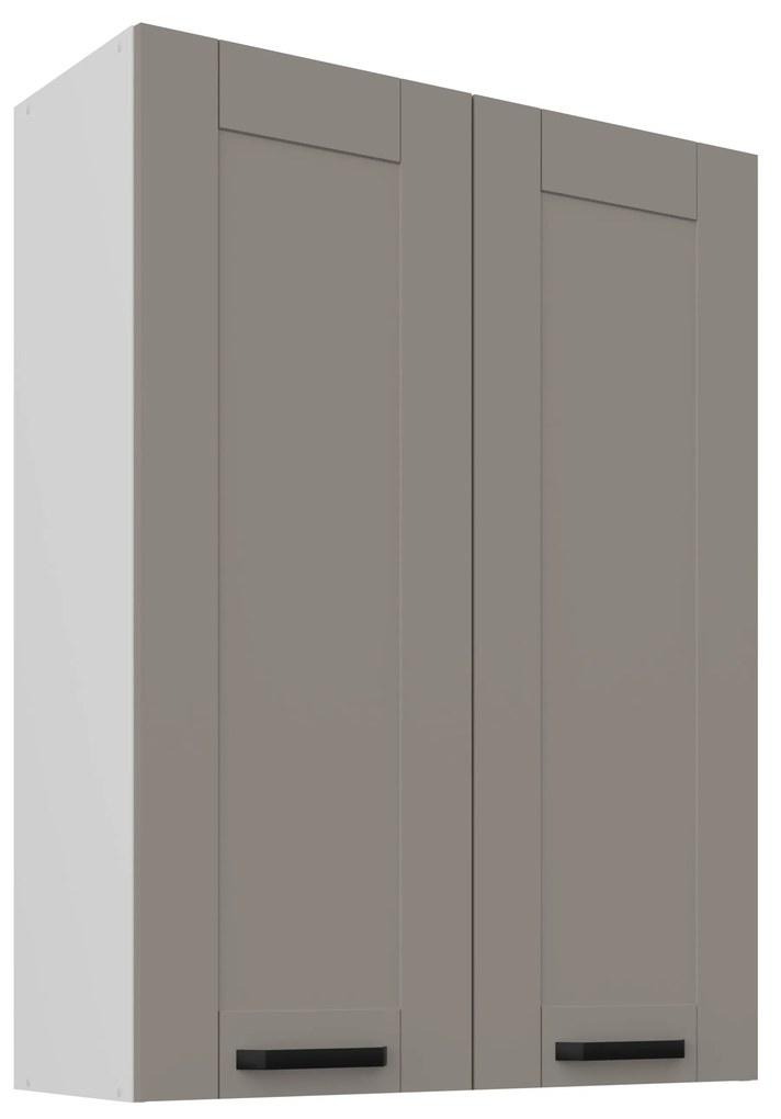 Horná kuchynská skrinka Lucid 80 G-108 2F (korpus: biela + front: mdf claygrey). Vlastná spoľahlivá doprava až k Vám domov. 1134666