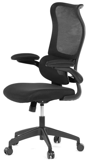 Autronic BONTEC Kancelárska stolička, hojdací mechanizmus, čierna sieťovina, KA-C808 BK Farba: Šedá