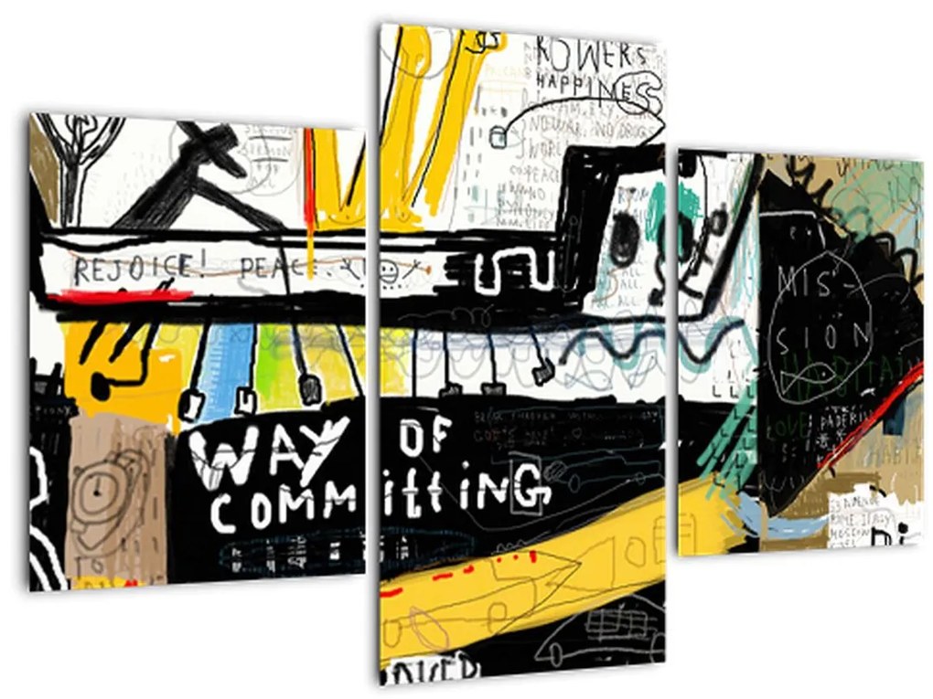 Obraz - Graffiti (90x60 cm)