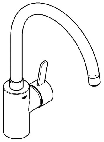 GROHE 31180000 - Drezová batéria EUROSMART COSMOPOLITAN lesklý chróm