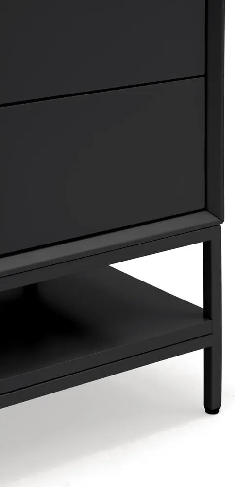 Čierny nočný stolík Platt – Teulat