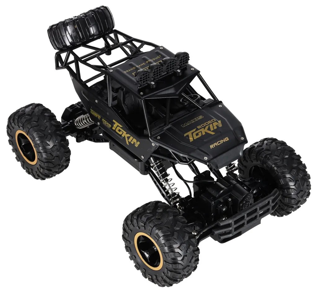 KIK RC Rock Crawler 1:12 4WD kovové 2.4 GHz diaľkovo ovládané terénne auto čierne