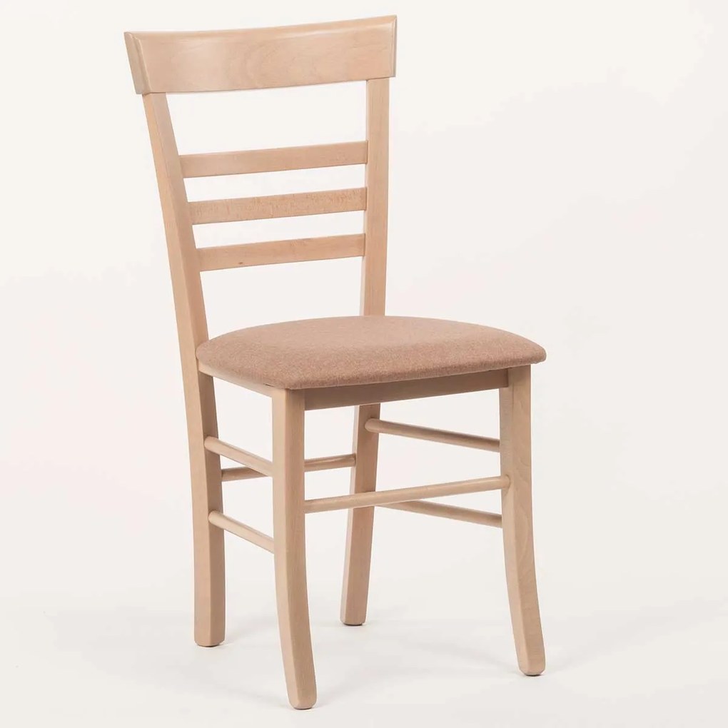 Stima Stolička SIENA s čalúneným sedákom Vyberte odtieň ->: Dub Sonoma, Vyberte látku ->: LUX Camel 2