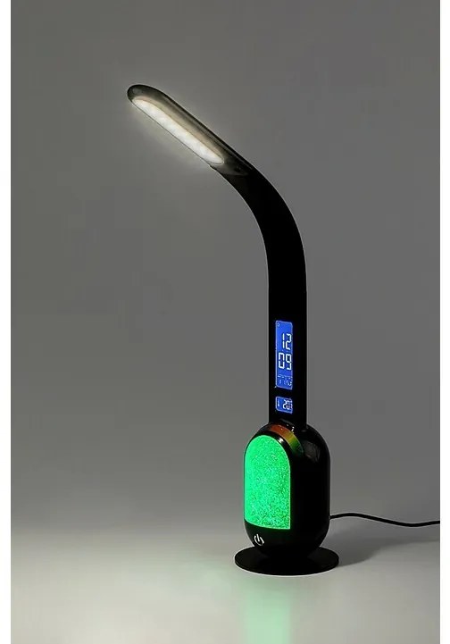 Rabalux 74230 stolná LED lampa s glitrami Figen, čierna, 5W, 290lm, 5000K, stmievateľná