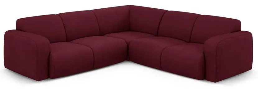 Vínovočervená rohová pohovka (variabilná/do L) Molino – Micadoni Home