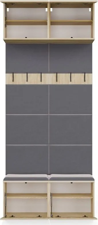 Předsíňová stěna HAGA 2W 100 cm dub Sonoma