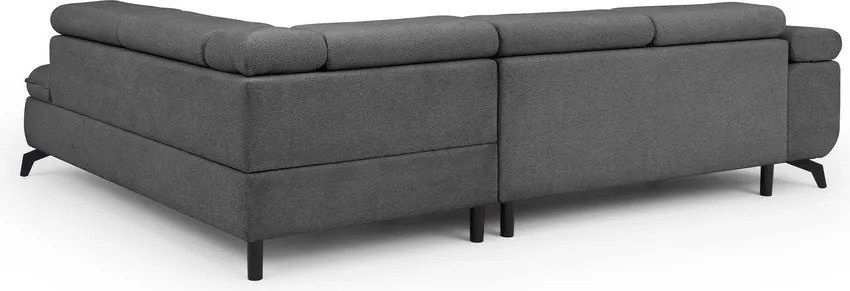 Sivá ženilková rohová pohovka (pravý roh/do L) Marbeya – Ropez