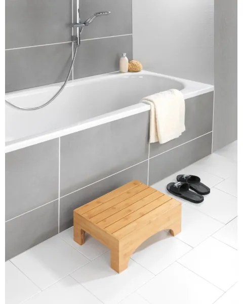 WENKO 24870100 - Bambusová stolička 40x30 cm hnedá