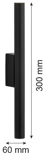 Argon 7222 - LED Nástenné svietidlo GRECO 2xLED/4,2W/230V 3000K čierna