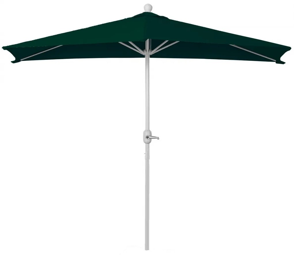 Slnečník polkruh Parla - polyester/hliník - 300cm zelená bez stojana